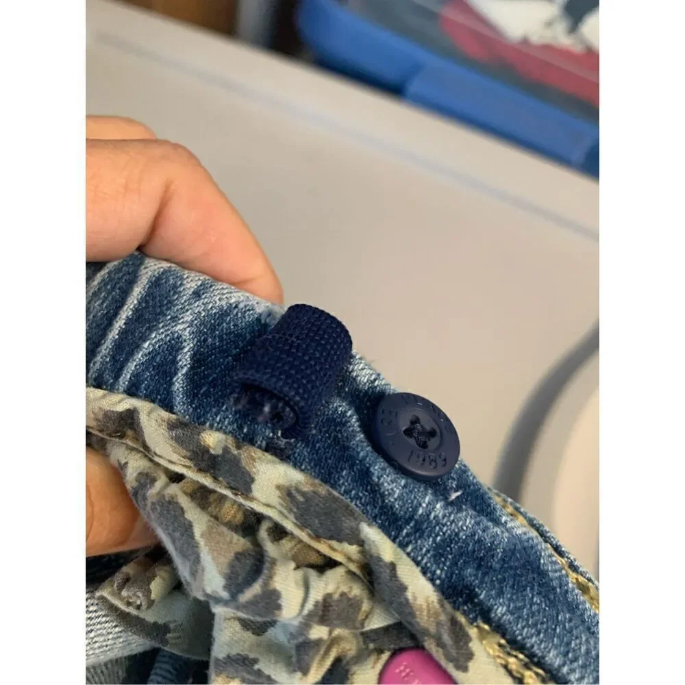 1989 Place BOHO Hippie Patched Jeans